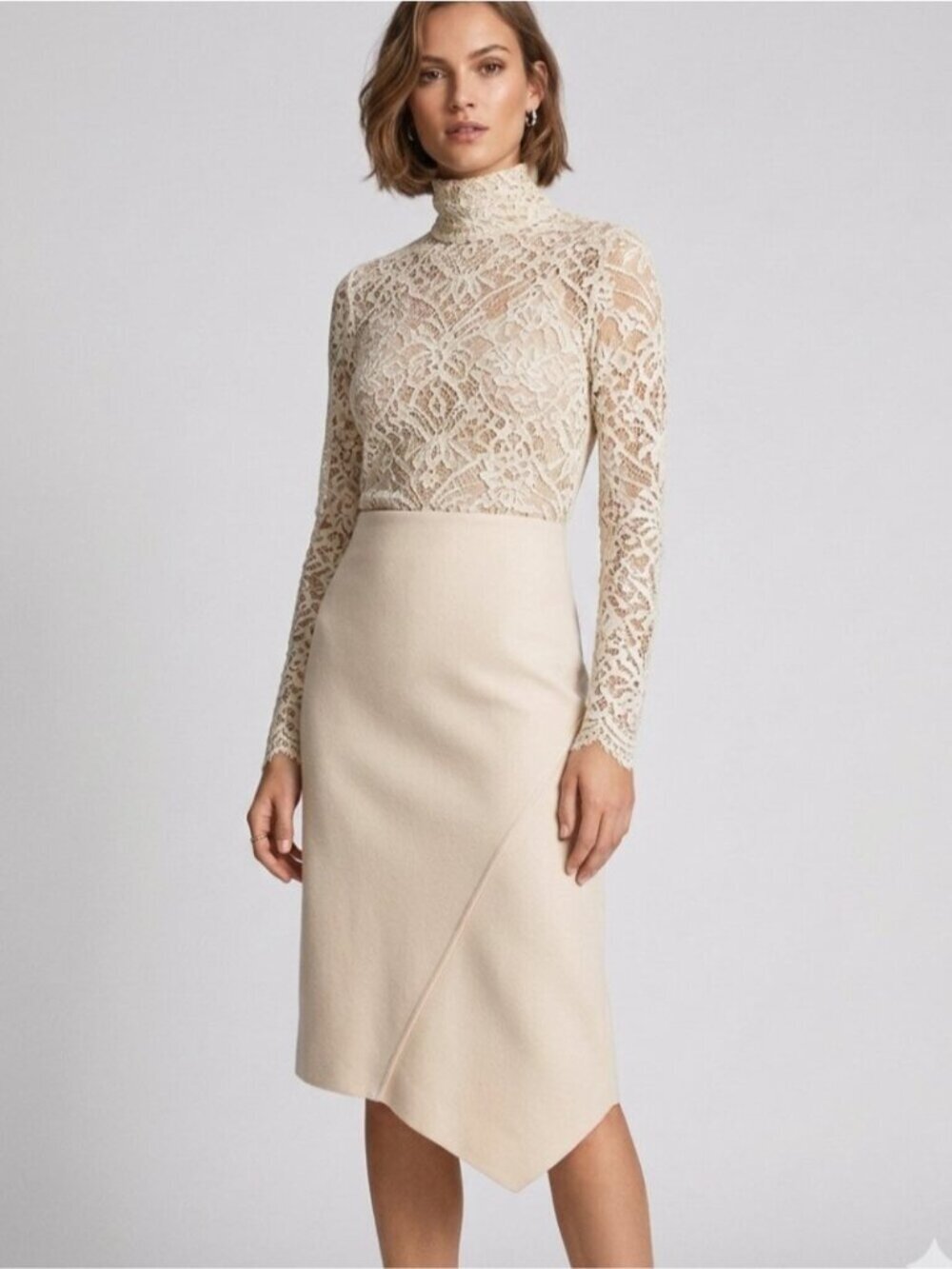 Zara Asymmetrical Midi Skirt